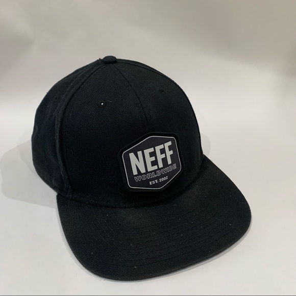 Neff Accessories Mens Neff Worldwide Baseball Hat Cap Black White